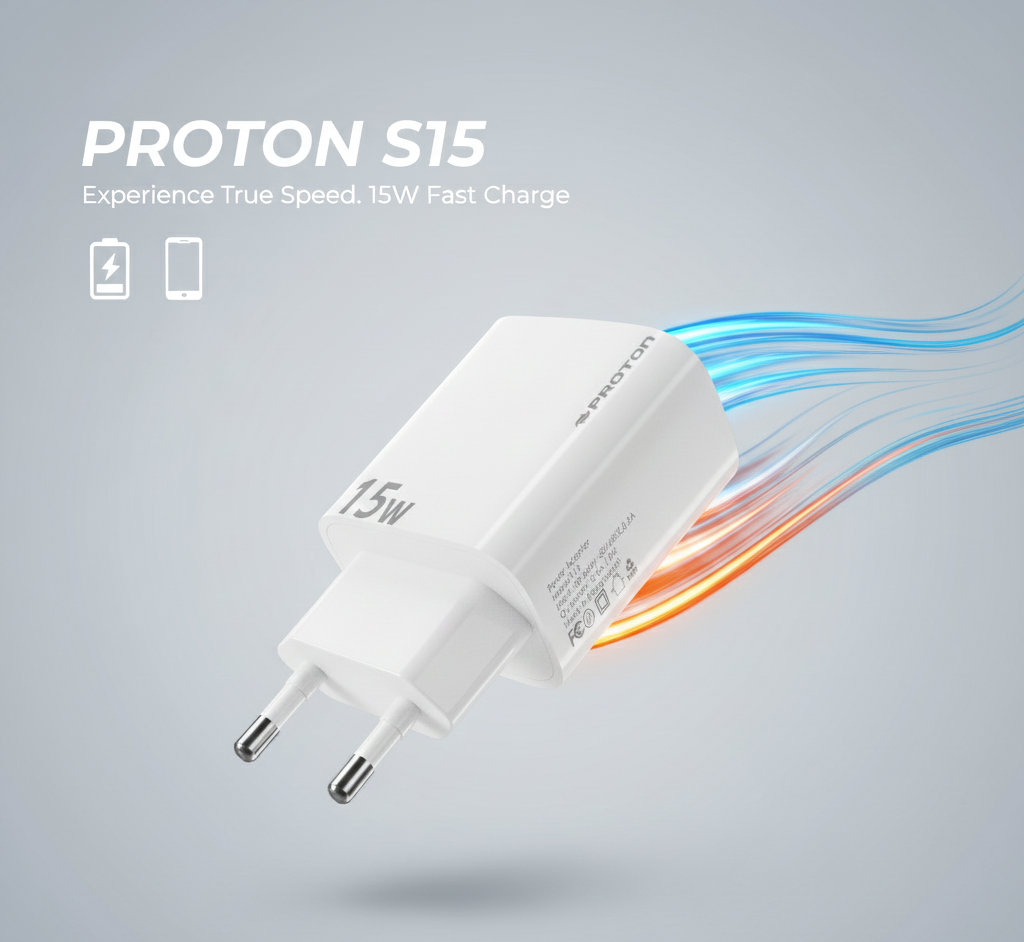 Picture of Proton 15W FAST CHARGER- S15W  ( With Type C cable ) 
