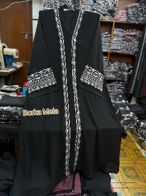 Picture of Dobai Cerry Embroidery Borqa Women's Fashion Bohemian Style Embroidered Top for Spring/Autumn Casual Comfortable Fit