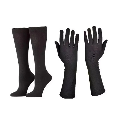 Picture of Muslim women hand& leg gloves