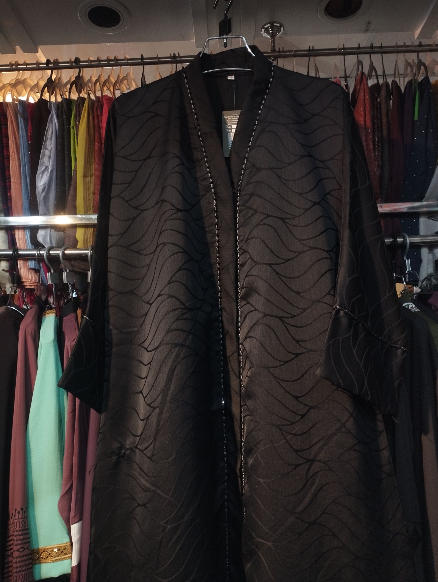 Picture of Turkey Print Burqa Jeket Borqa