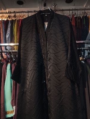 Picture of Turkey Print Burqa Jeket Borqa