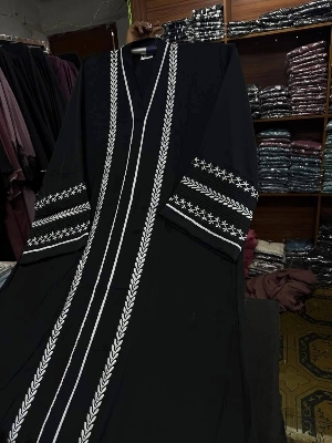 Picture of cerry embroidery abaya borka very fashionable and comfortable design