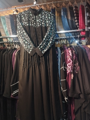 Picture of Cerry Print Borka Outerwear New Regular Fit