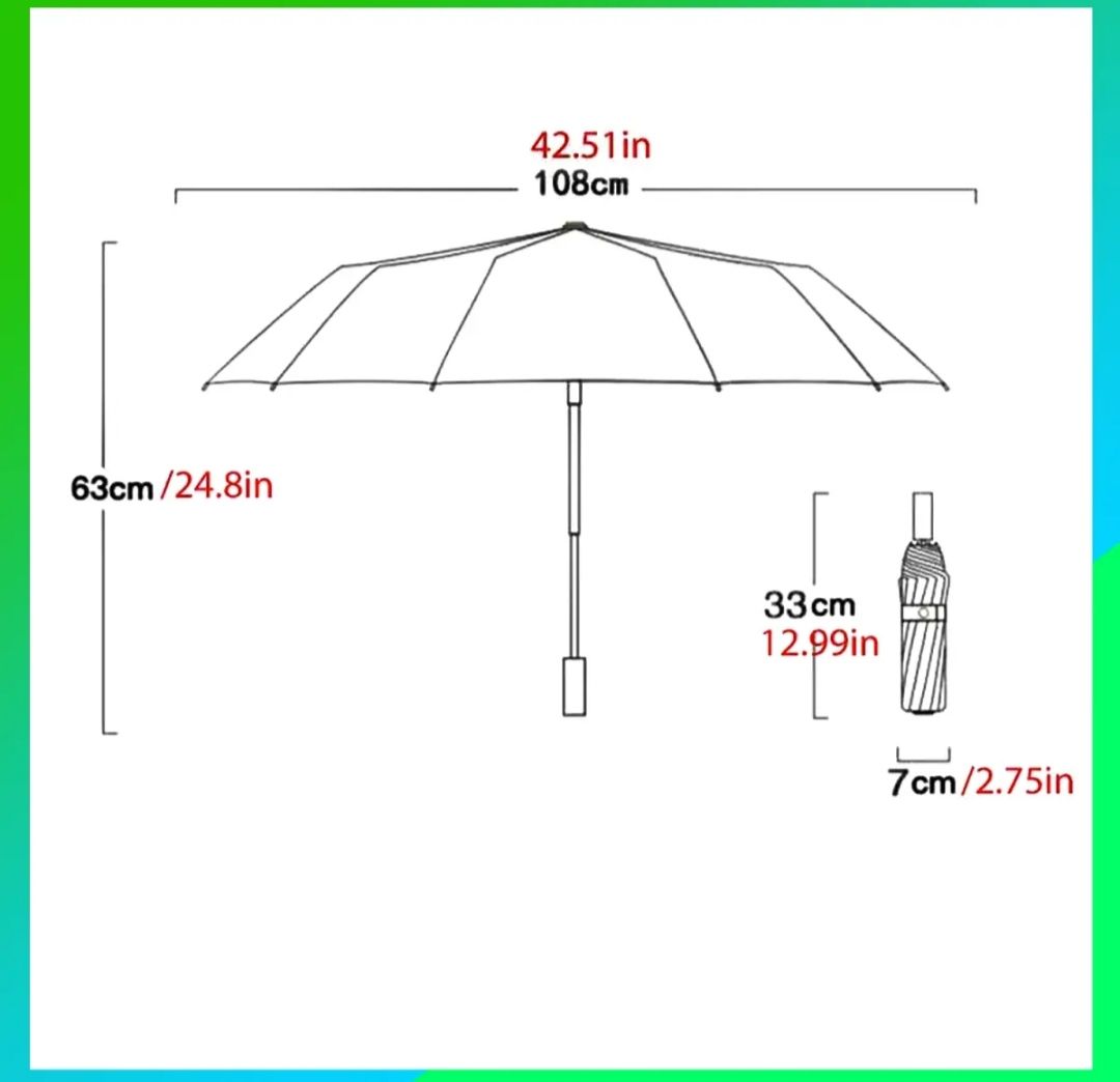 Picture of Bmw 12 sticks auto open & auto close Super strong umbrella