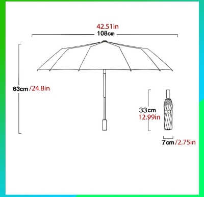 Picture of Bmw 12 sticks auto open & auto close Super strong umbrella