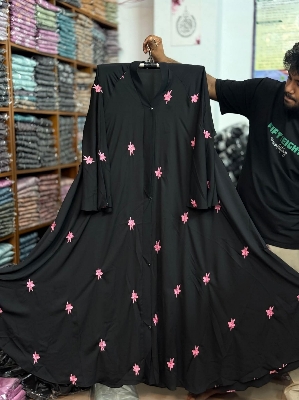 Picture of New degin dobai cerry febris embroidery borqa