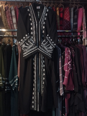 Picture of New degin dobai cerry premium  quality emboidary  borka