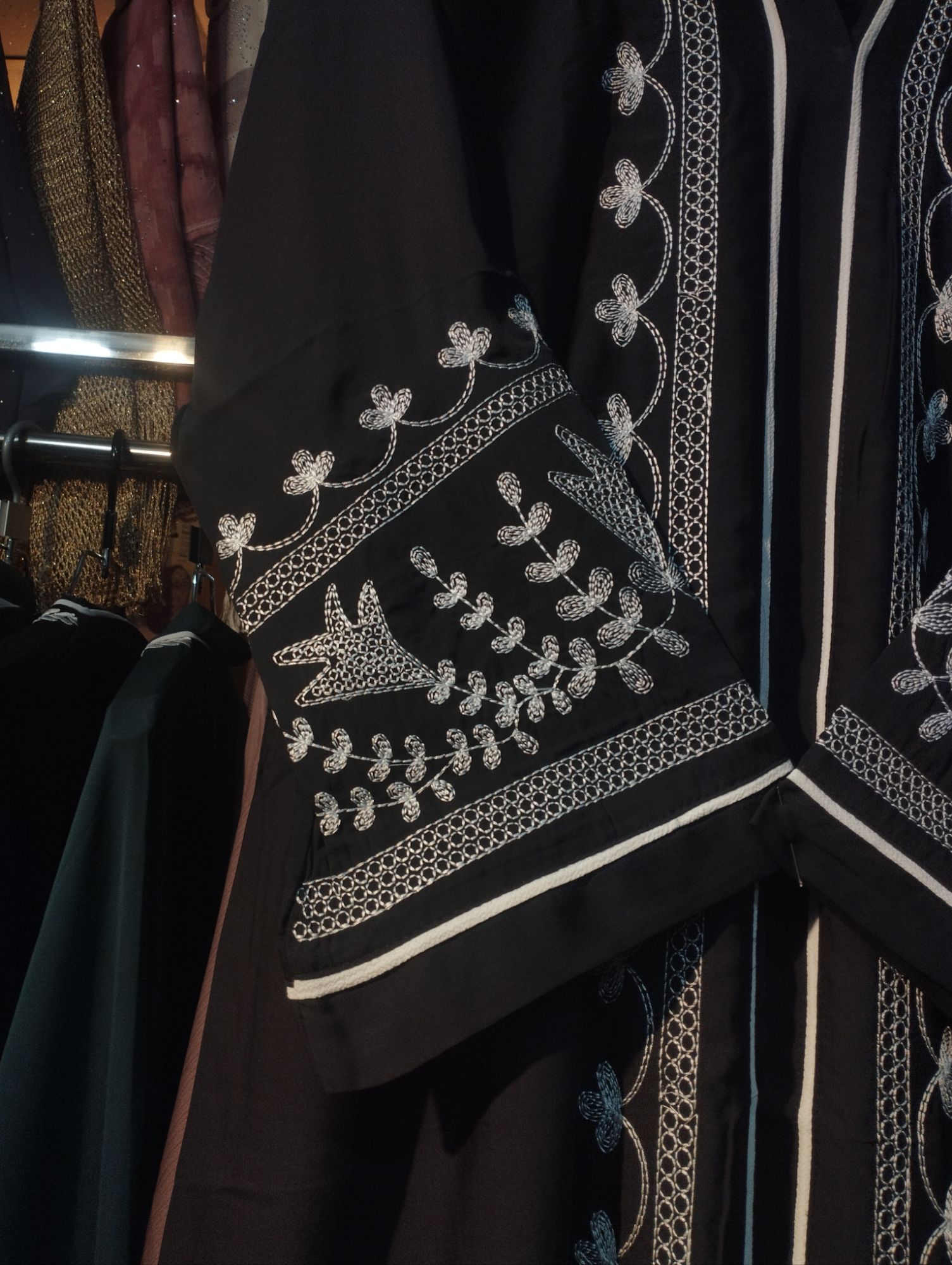 Picture of New degin dobai cerry premium  quality emboidary  borka