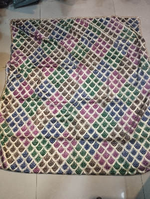 Picture of new design Indian silk multicolor orna for women dupatta