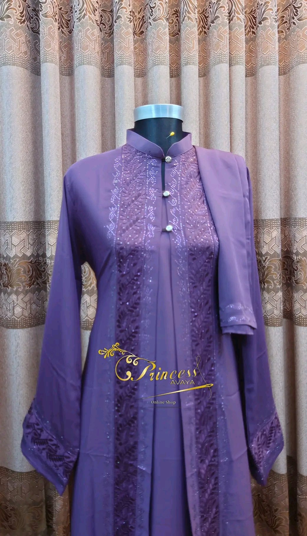 Picture of Dobai cerry 2 pat borka hegab shoho ful set