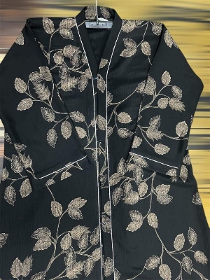 Picture of Dobai Zoom Print Borka - Fashionable Printed Borka Outerwear for Women