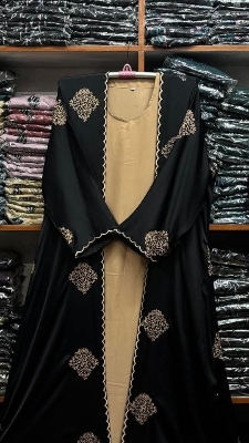 Picture of Borqa Dobai Zoom Emborary 2 Part Borqa