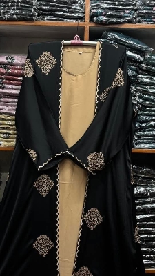 Picture of Borqa Dobai Zoom Emborary 2 Part Borqa