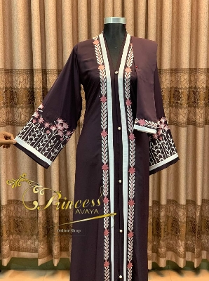 Picture of New degin dobai cerry embroidery premeum quality  borka