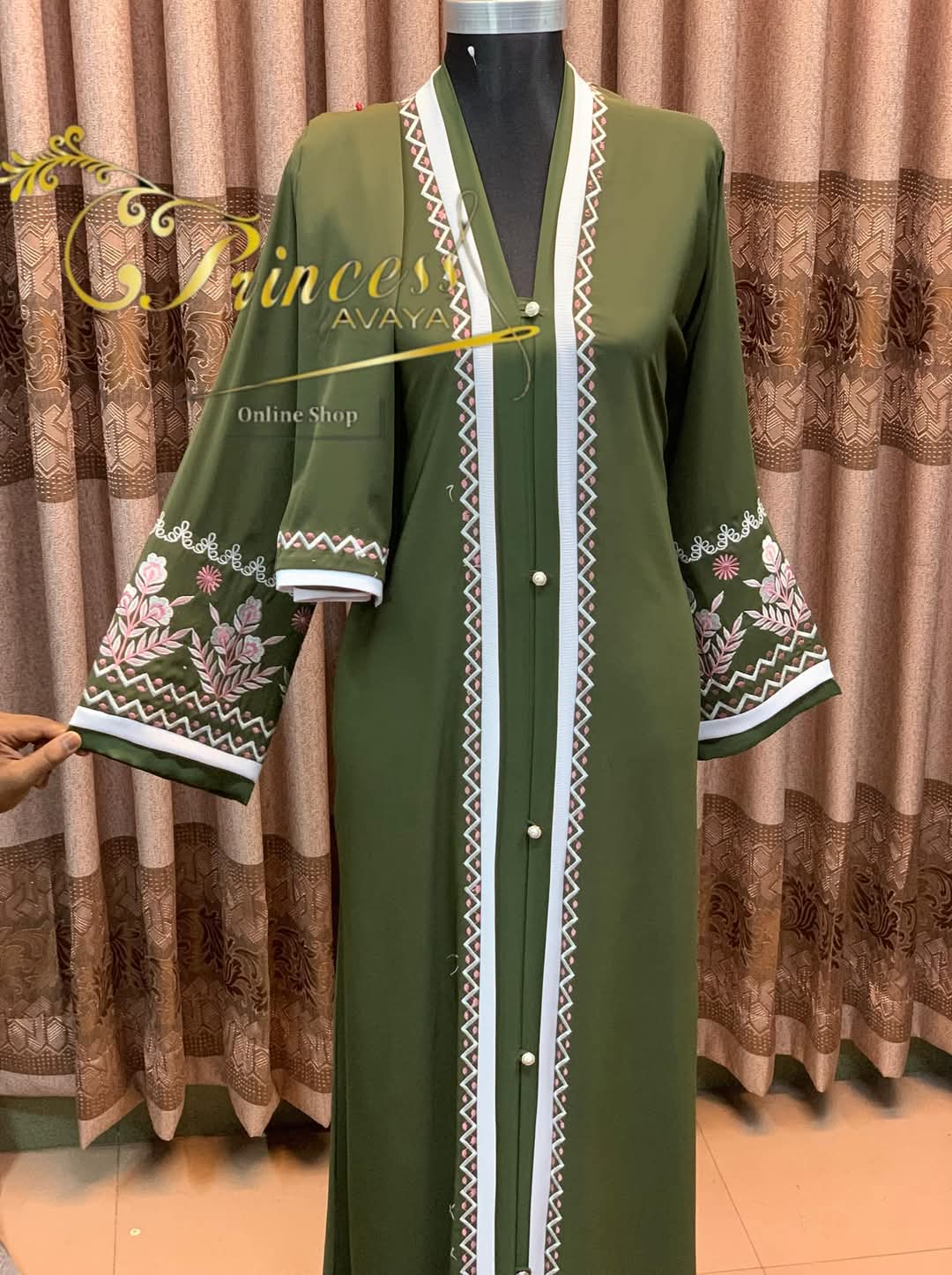 Picture of New degin dobai cerry embroidery premeum quality  borka