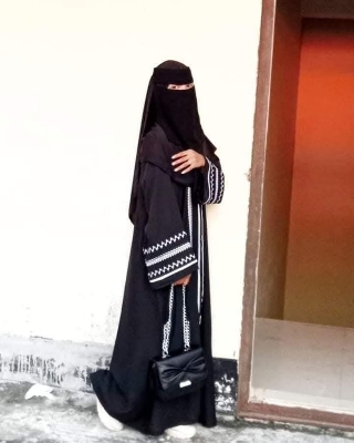 Picture of dobai new degin jafran italian abaya Borqa