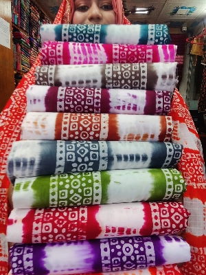 Picture of Batik Three Piece Set - Traditional Handcrafted Indonesian Home Decor