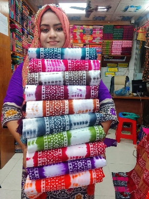 Picture of Batik Three Piece Set - Traditional Handcrafted Indonesian Home Decor