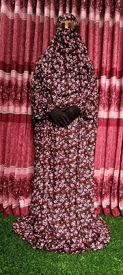 Picture of khimar hijab lilen long floor tuch for Muslim women nekab