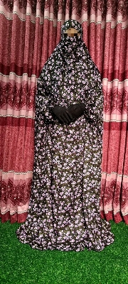 Picture of khimar hijab lilen long floor tuch for Muslim women nekab