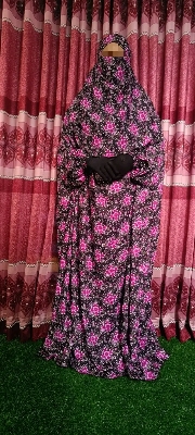 Picture of khimar niqab lilen long floor tuch for Muslim women nekab