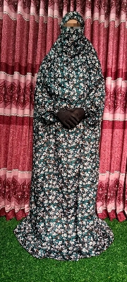 Picture of khimar hijab nikab lilen long floor tuch for Muslim women nekab