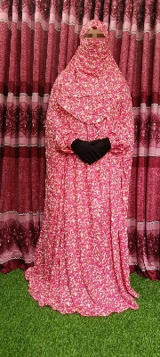 Picture of khimar hjabi nikab lilen long floor tuch for Muslim women nekab