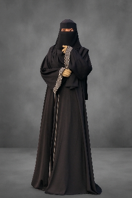 Picture of Borqa new degin dobai cerry febris regular outer borqa