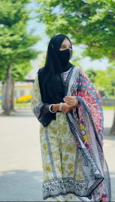 Picture of Cerry Black Hijab for Women Modest Fashion Headscarf Covering Full Face And Body