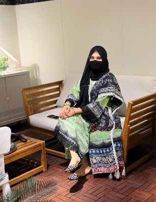 Picture of Cerry Black Hijab for Women Modest Fashion Headscarf Covering Full Face And Body