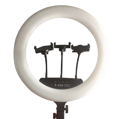 Picture of 18 inch remote control ring light photography live broadcasting and self and portrait with tripod for Smart phone