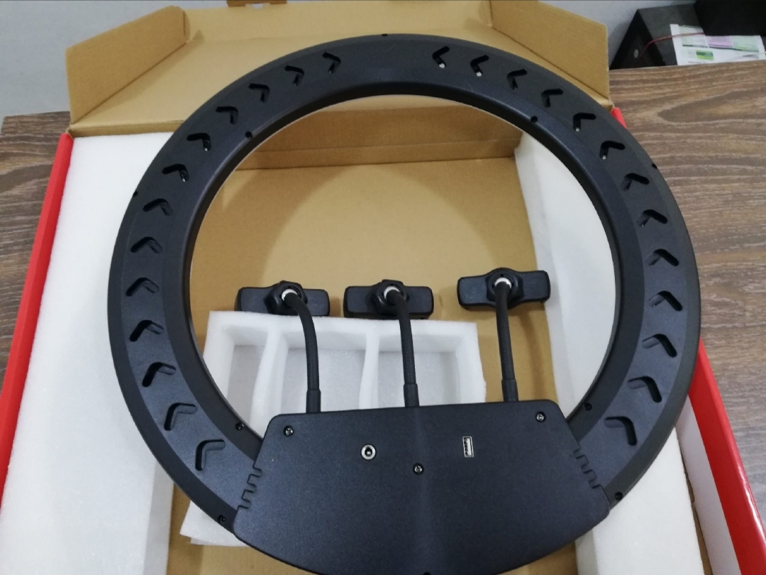 Picture of 18 inch remote control ring light photography live broadcasting and self and portrait with tripod for Smart phone