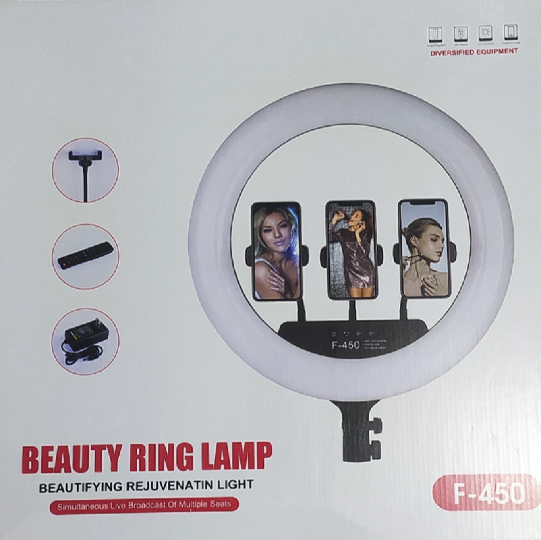 Picture of 18 inch remote control ring light photography live broadcasting and self and portrait with tripod for Smart phone