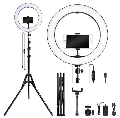 Picture of 14 incs ring light with stand -enhance your lighting setup and perfect shots with adjustable brightness and stability