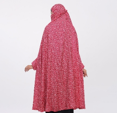 Picture of Nikkah Khimar Hijab for Muslim Women Full Coverage Headscarf Face Veil Modesty Clothing in Solid Color