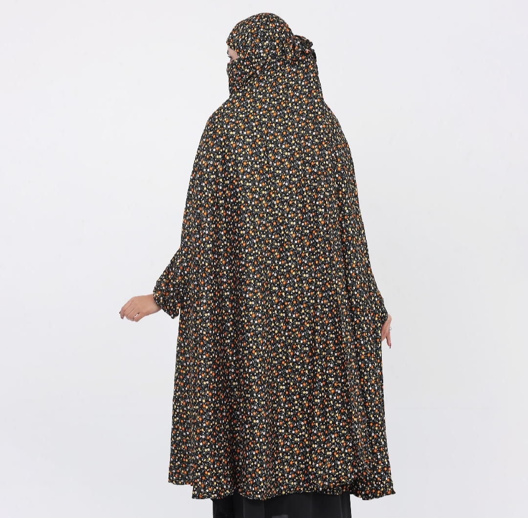 Picture of Nikab Khimar Hijab for Muslim Women Modesty Full Coverage Face Veil Headscarf for Married Ladies