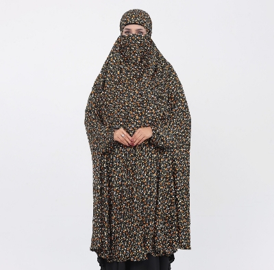 Picture of Nikab Khimar Hijab for Muslim Women Modesty Full Coverage Face Veil Headscarf for Married Ladies