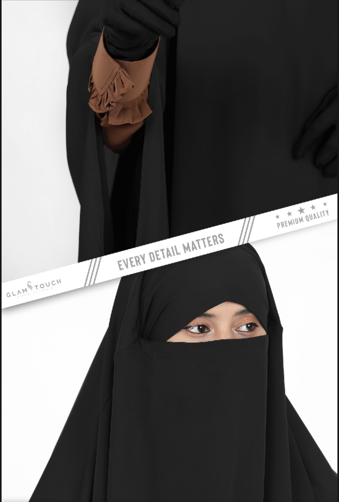 Picture of Women's Hijab Nikab Modest Fashion Headscarf for Muslim Women Face Cover Full Body Niqab Hijab