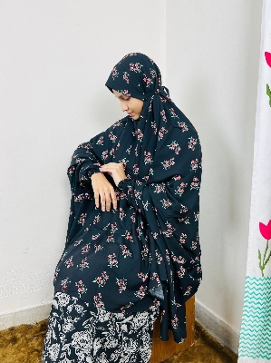 Picture of Hijab China Lilen Namajer Hijab Islamic Women's Headscarf Modesty Coverage Hijab