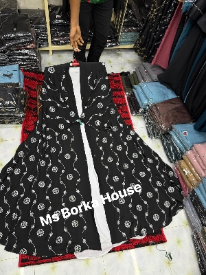 Picture of Burqa new degin dobai cerry febris embroidery burqa