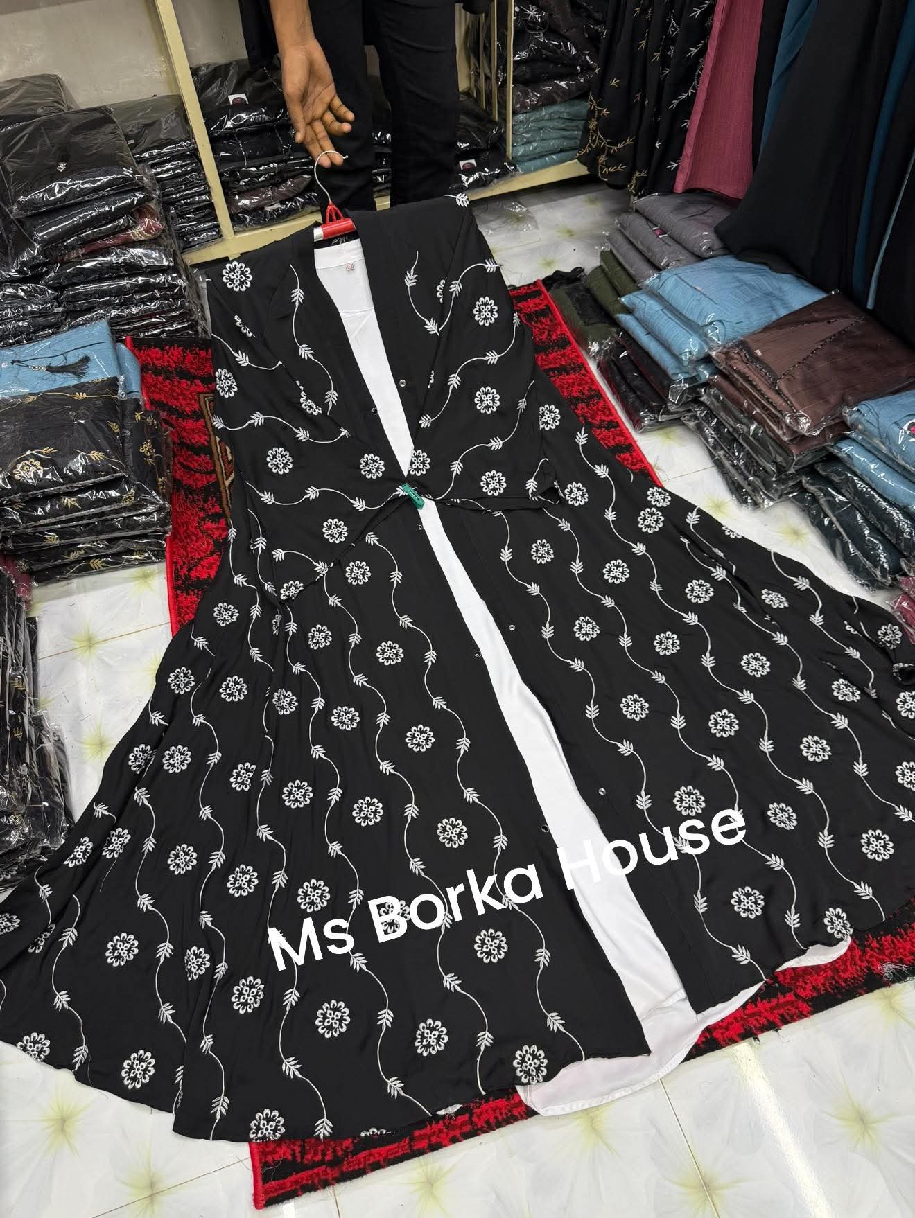 Picture of Burqa new degin dobai cerry febris embroidery burqa