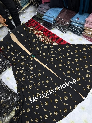 Picture of Burqa new degin dobai cerry febris embroidery burqa