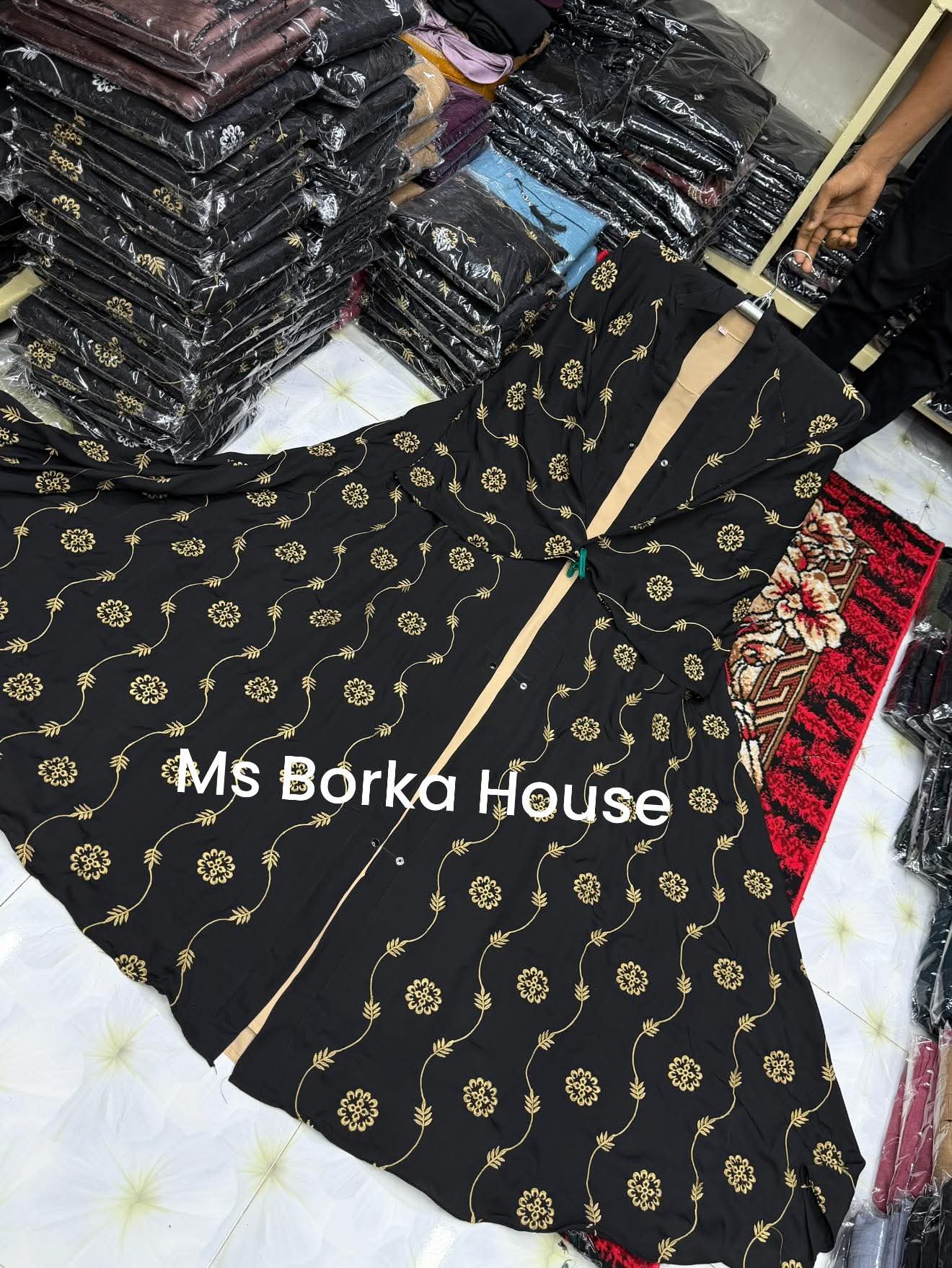 Picture of Burqa new degin dobai cerry febris embroidery burqa