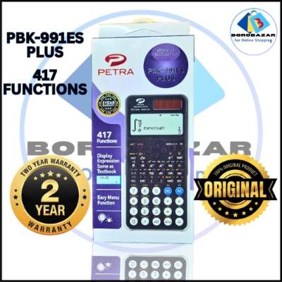 Picture of 2 Year Official Warranty Fx 991es Plus Calculator  best calculator for students color Black