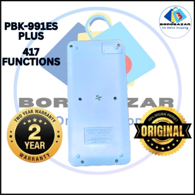 Picture of 2 Year Official Warranty Fx 991es Plus Calculator  best calculator for students color Black