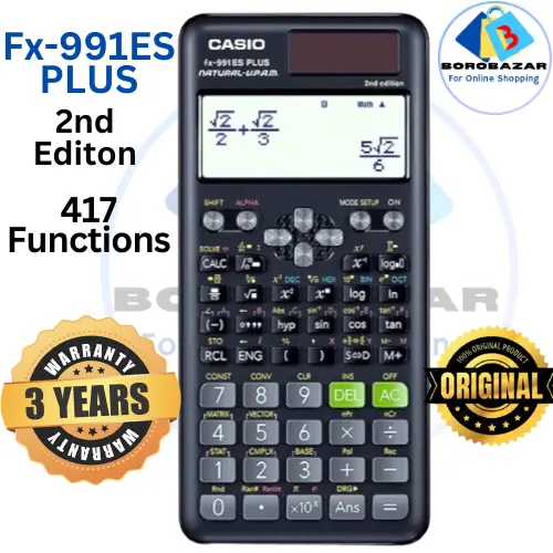 Picture of Fx 991 Es Plus Calculator ORGINAL , fx 991 es plus calculator , calculator fx 991, 991 es plus calculator, 991es calculator, 991es plus calculator, best calculator for students,  color - Black.