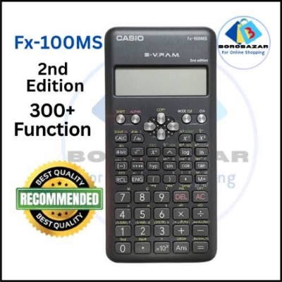 Picture of fx 100ms Calculator  2nd Edition , fx 100ms 2nd edition, calculator,  Color Black,  Best Fx-100ms  FOR students, Bl