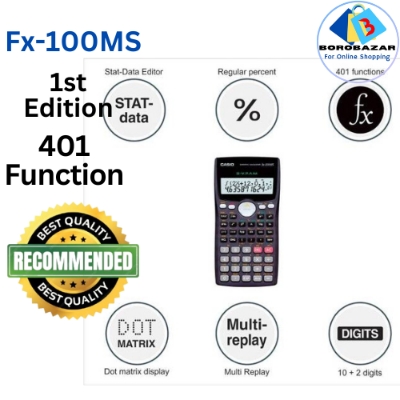 Picture of Fx 100ms calculator , fx100ms Scientific calculator ,  fx 100 calculator for students best calculator, Black