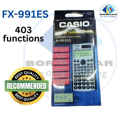 Picture of Fx 991 es calculator, 991es,991es calculator, Best Quality Scientific calculator for Students, solar and Battery, Silver.