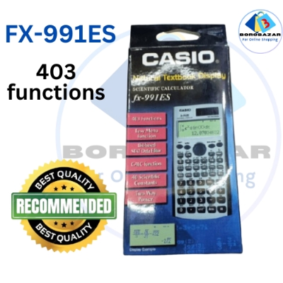 Picture of Fx 991 es calculator, 991es,991es calculator, Best Quality Scientific calculator for Students, solar and Battery, Silver.